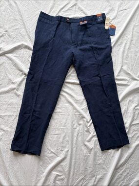 Tommy Bahama NWT - Monterey Flat Front Dress Pants Mens 40 x 30 Navy